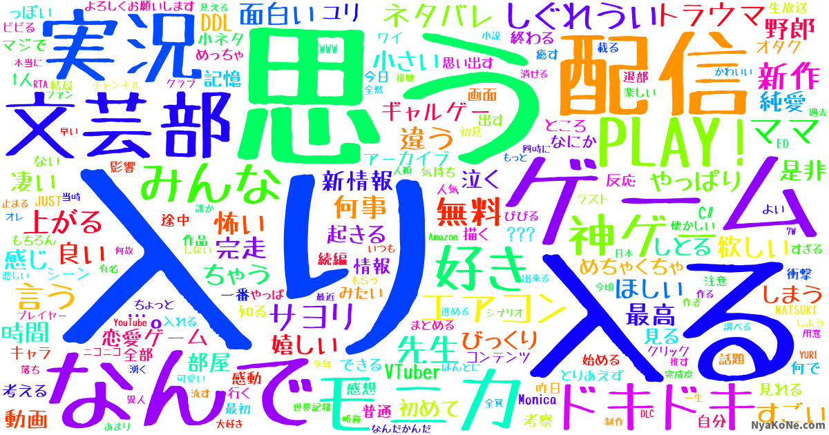 Ddlc の感情分析 Nyakone