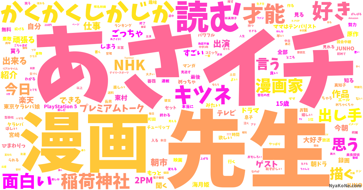 東村アキコ の感情分析 Nyakone