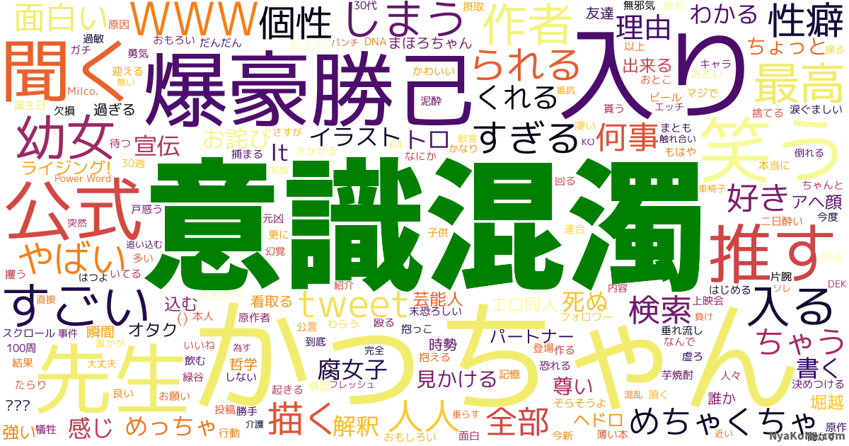 意識混濁 の感情分析 Nyakone