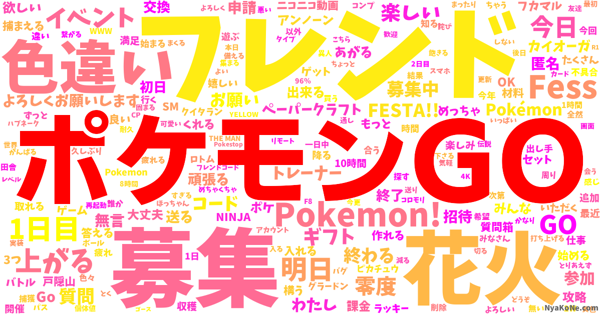 ポケモンgo の感情分析 Nyakone