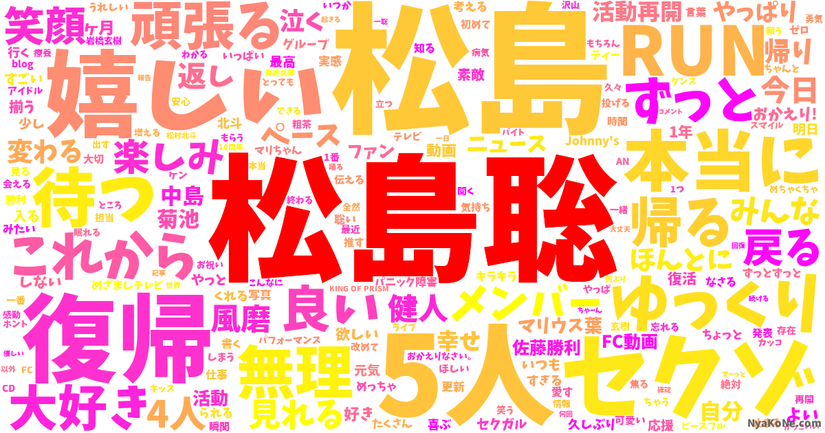 松島聡 の感情分析 Nyakone