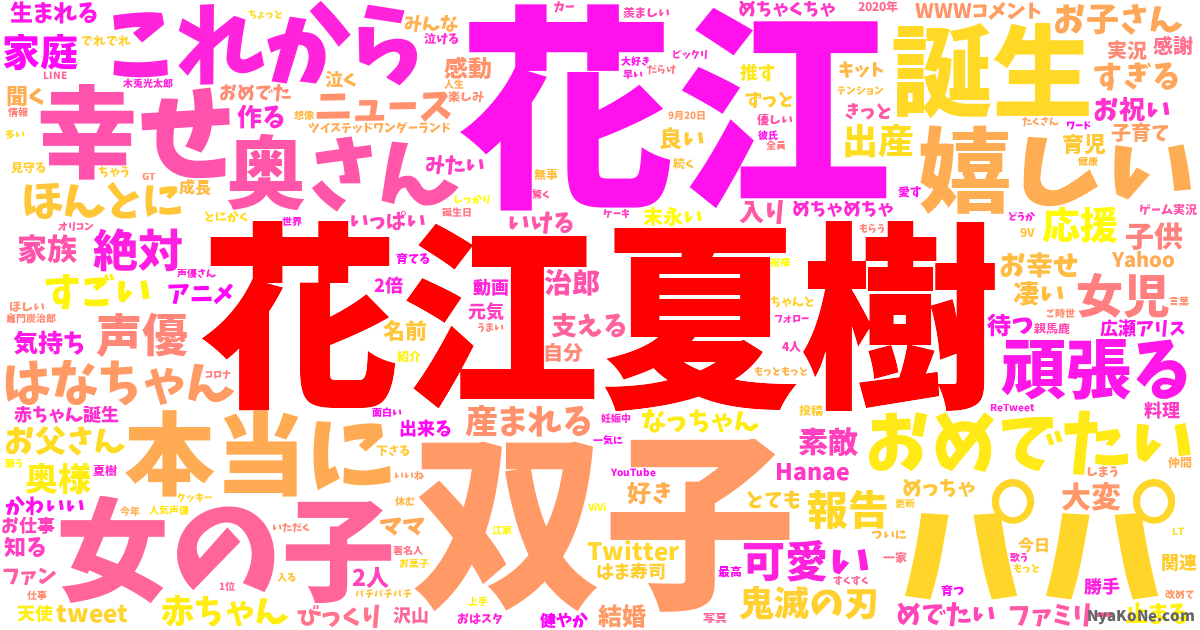 花江夏樹 の感情分析 Nyakone