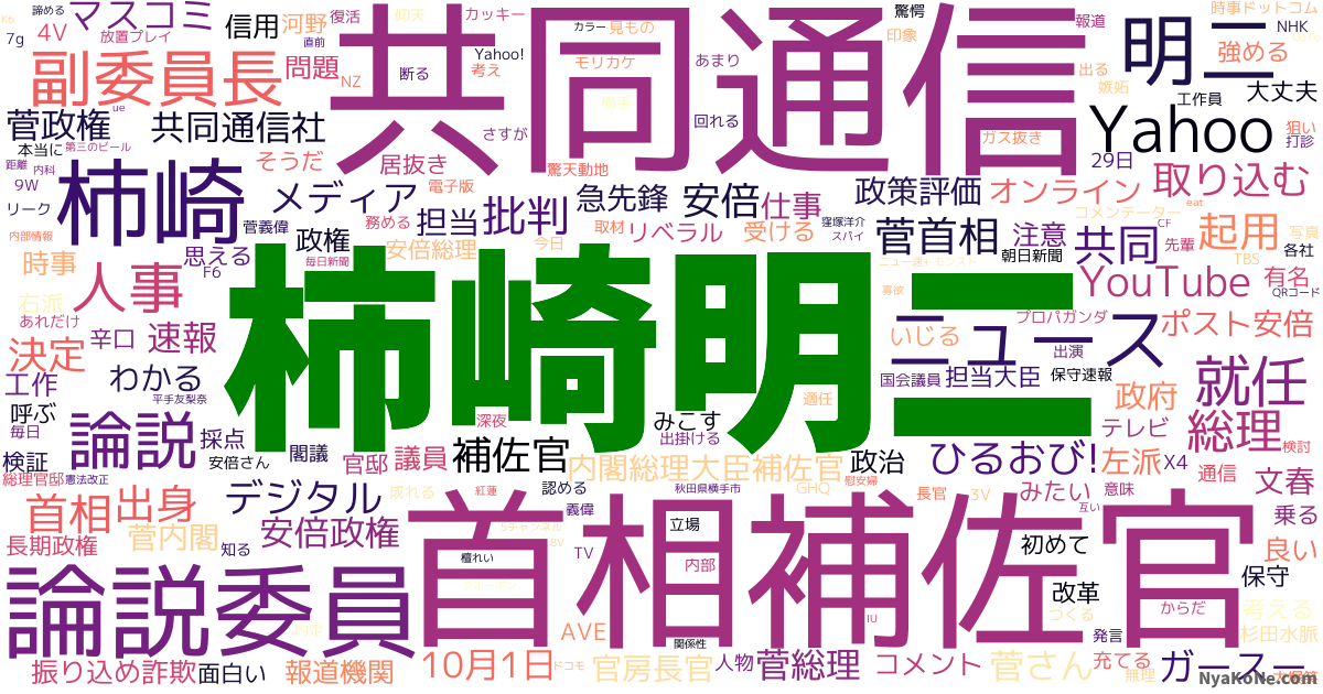 柿崎明二 の感情分析 Nyakone