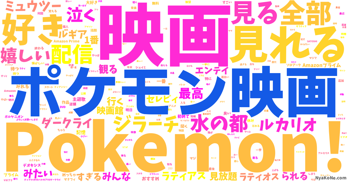 ポケモン映画 の感情分析 Nyakone ポケモン映画 の感情分析 Nyakone
