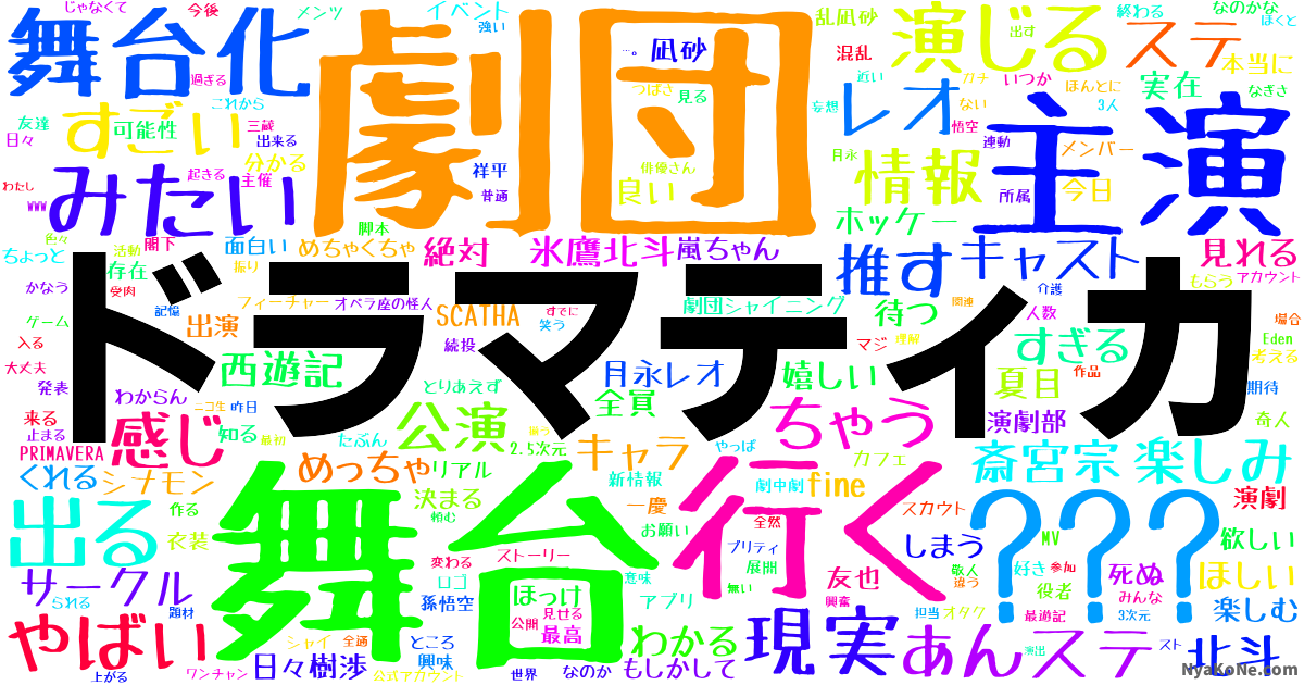 ドラマティカ の感情分析 Nyakone