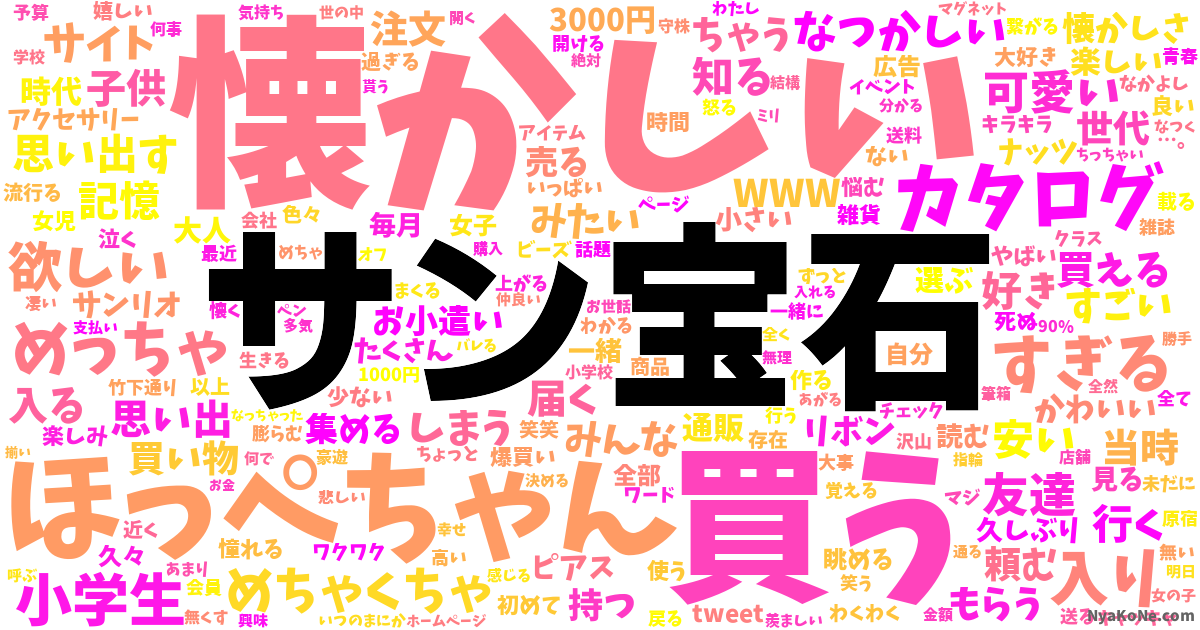 サン宝石 の感情分析 Nyakone