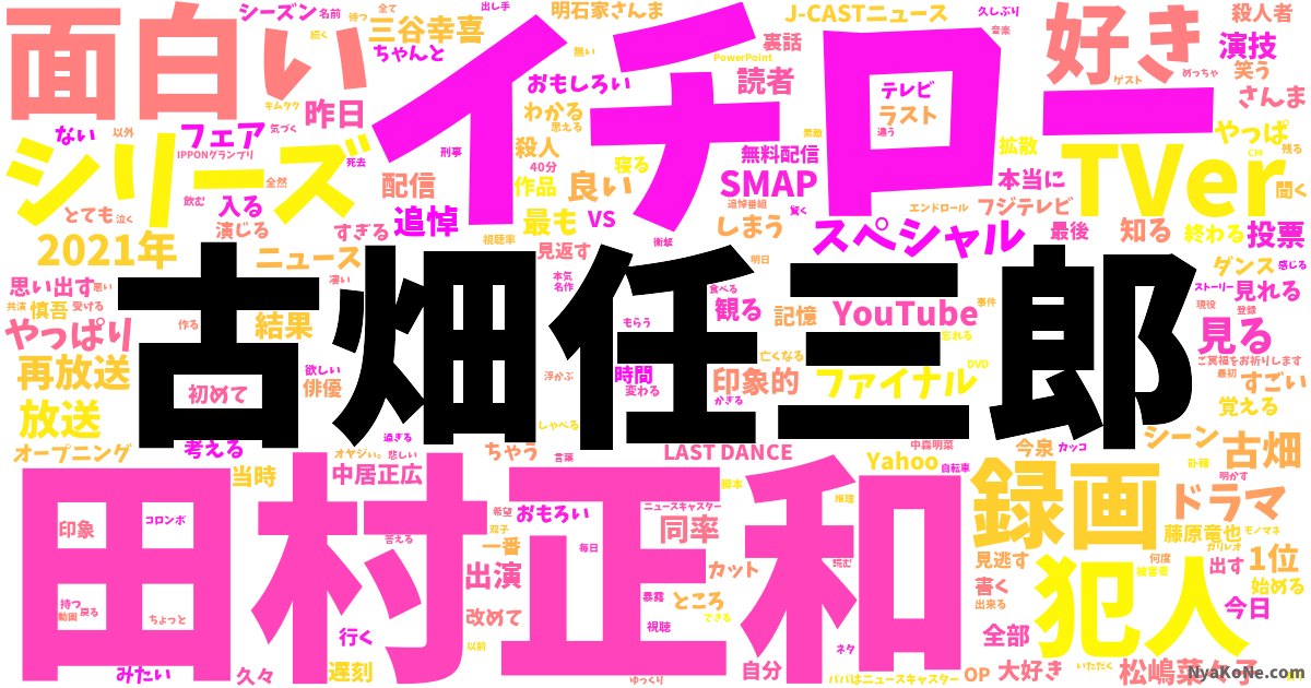 古畑任三郎 の感情分析 Nyakone