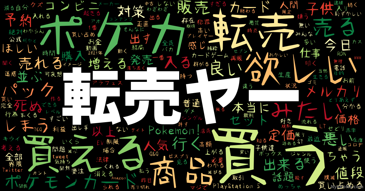 転売ヤー の感情分析 Nyakone