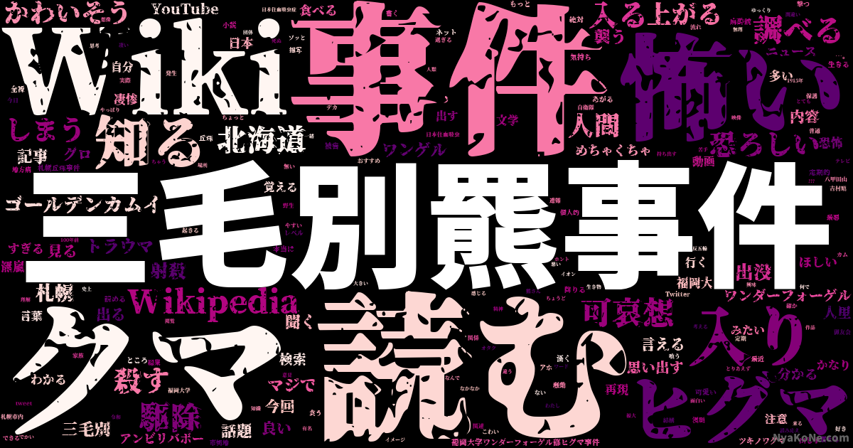 三毛別羆事件 の感情分析 Nyakone