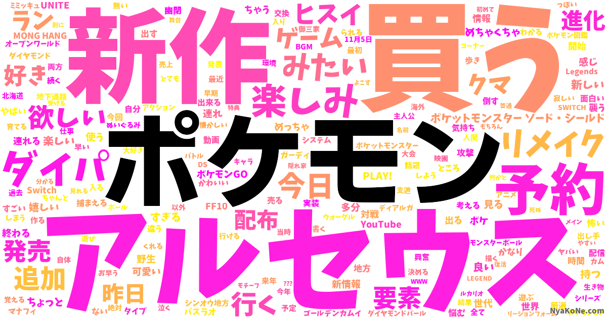 ポケモン の感情分析 Nyakone